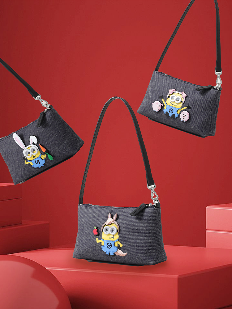 (New Arrival) Minions Zodiac Fabric Crossbody & Shoulder Bag