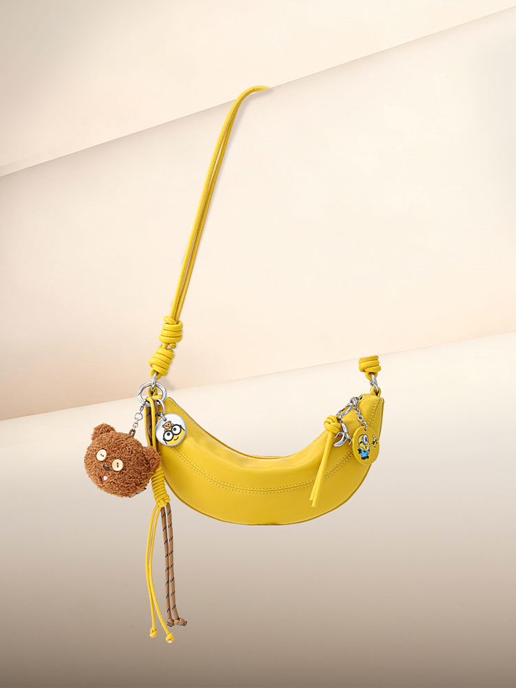 (Limited Stock) Minions Tim Leather Banana Bag