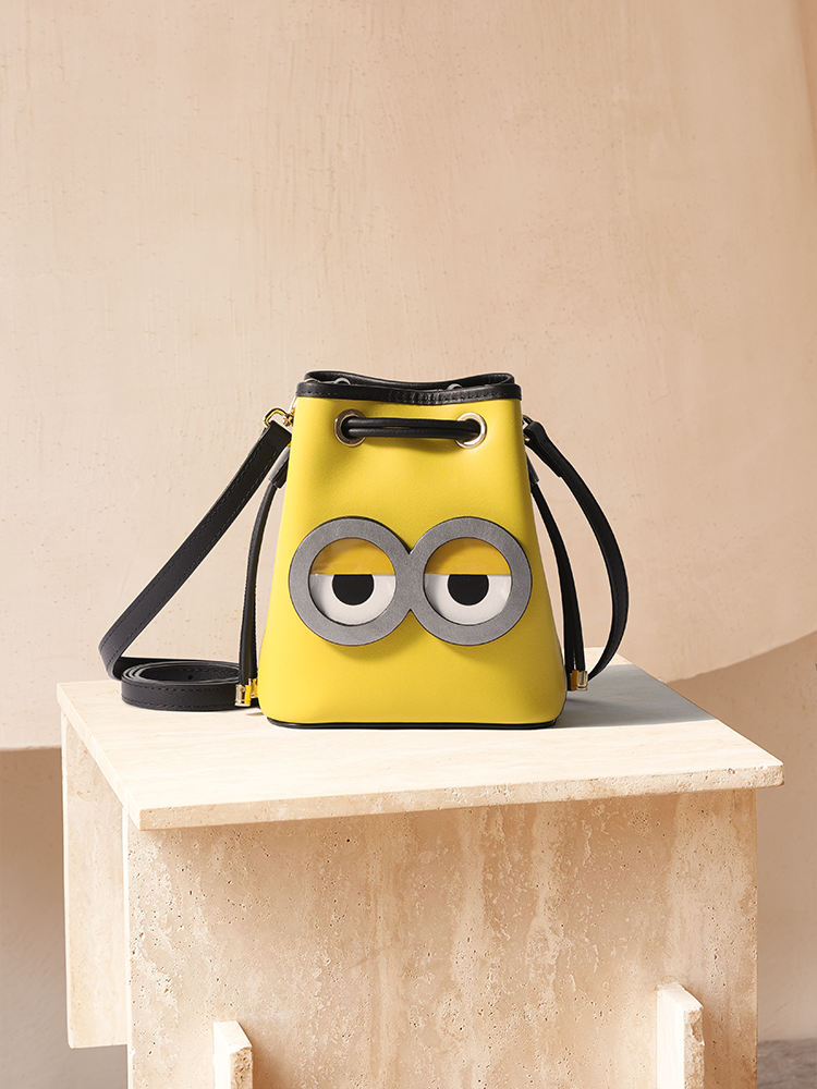 Minions Denim with Leather Shoulder Bag