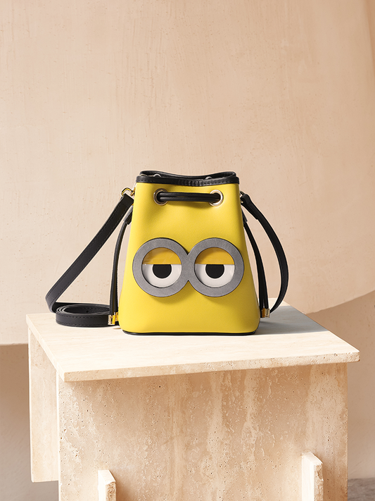 Minions Denim with Leather Shoulder Bag