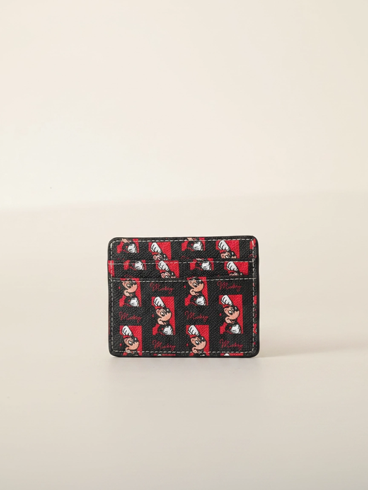 Mickey Mouse PVC with Leather Card Holder
