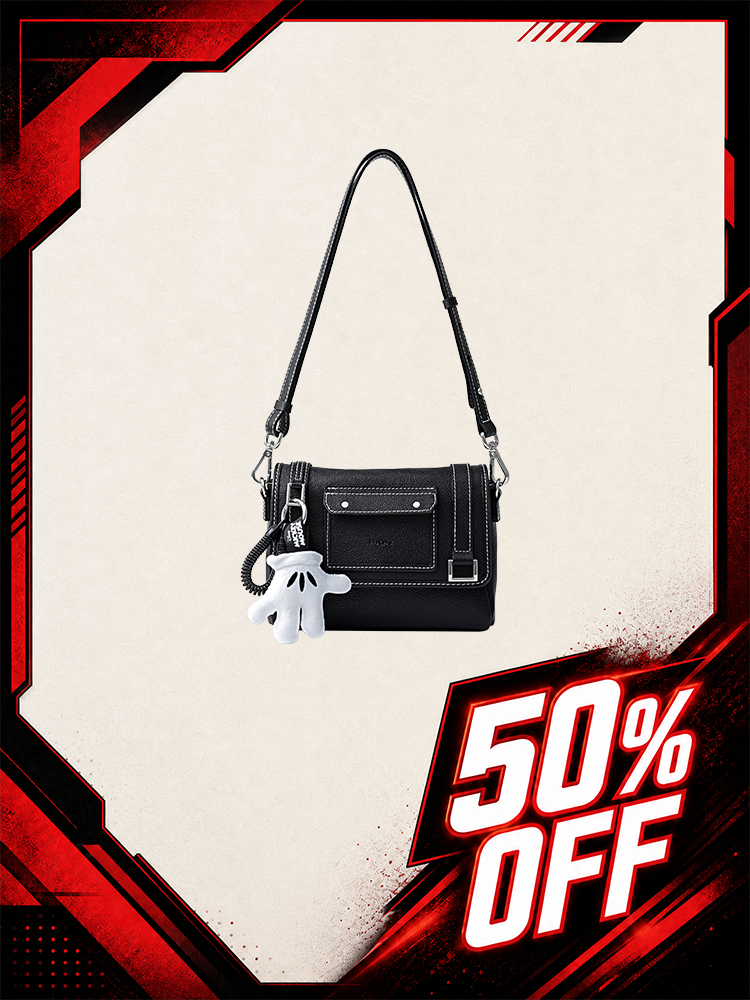 Mickey Mouse Palm Leather Crossbody and Shoulder Bag