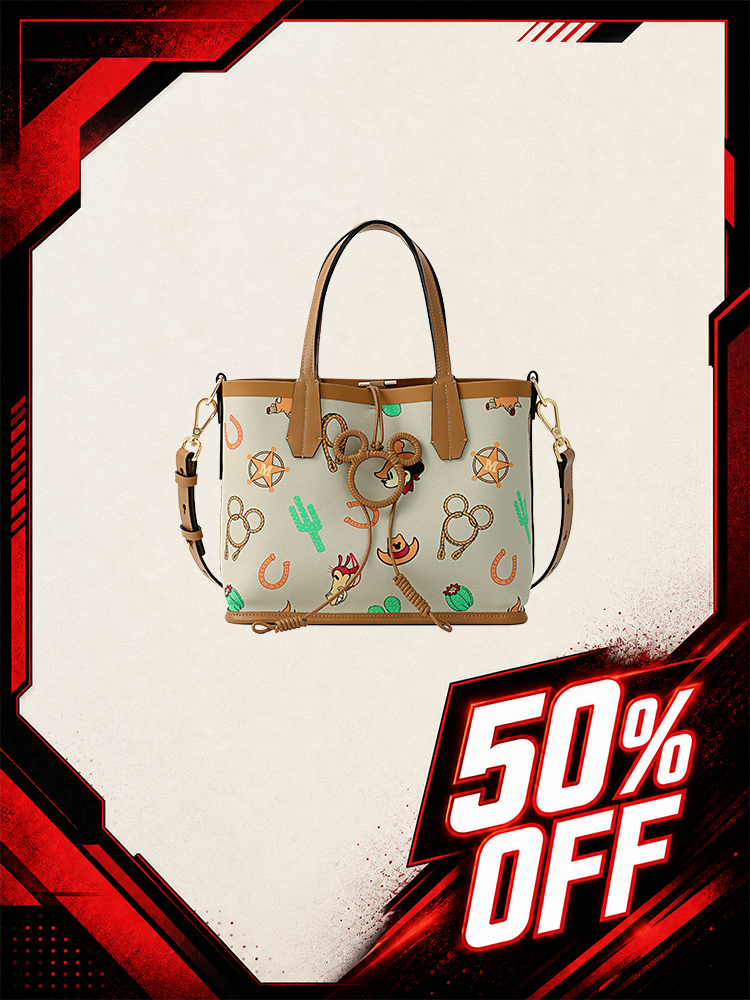 Mickey Mouse Monogram PVC with Leather Mini Tote Bag