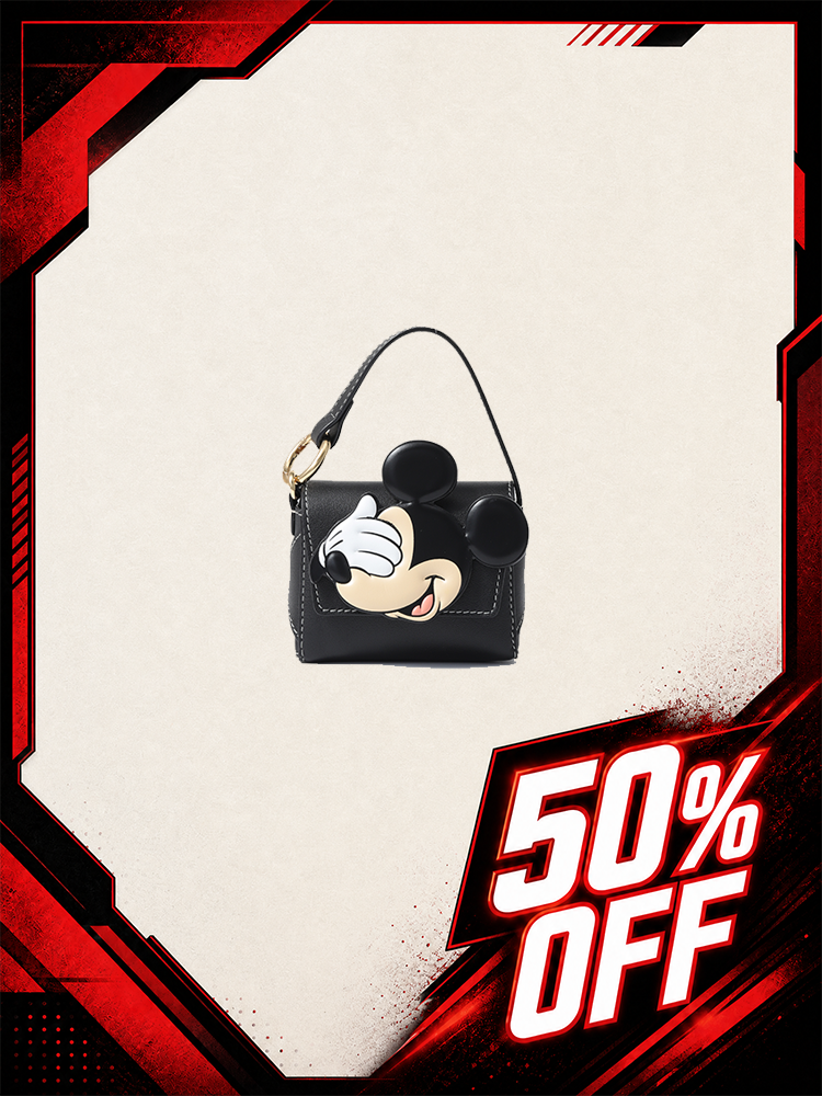 Mickey Mouse Mini Leather Crossbody and Shoulder Bag