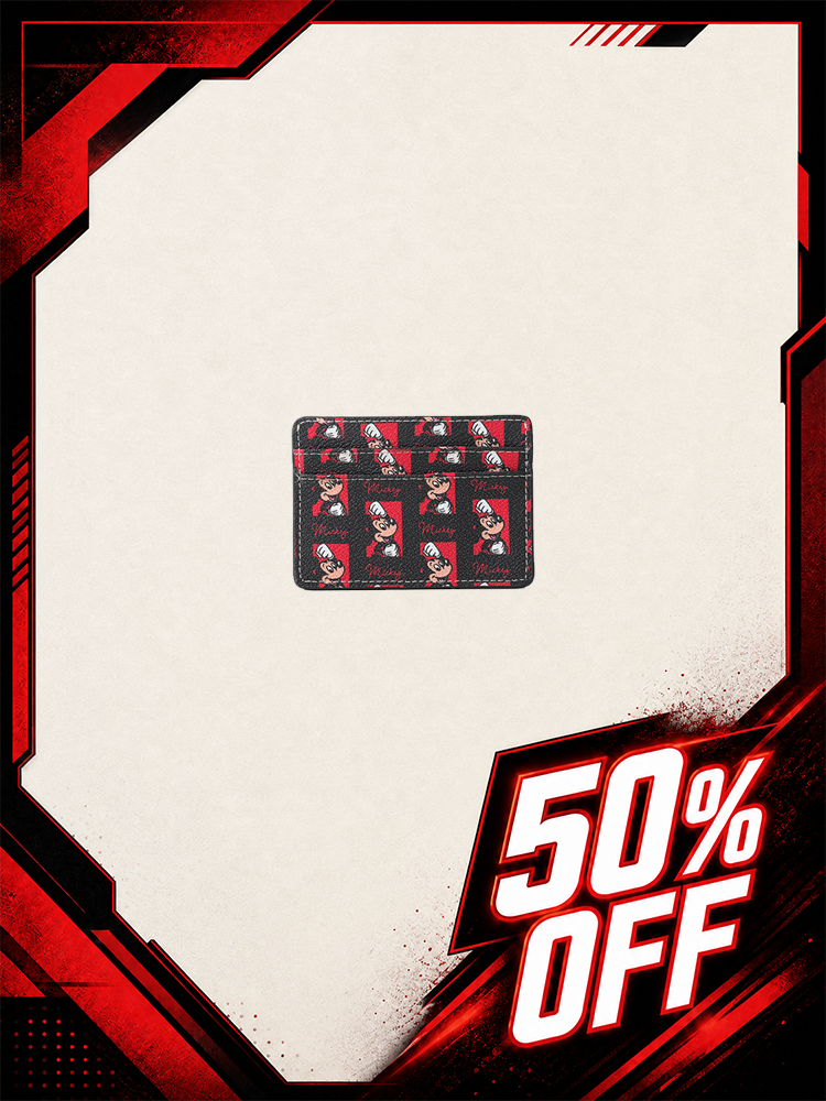 Mickey Mouse PVC with Leather Card Holder