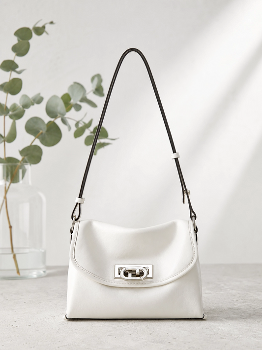 FION Vitrail Leather Flap Bag