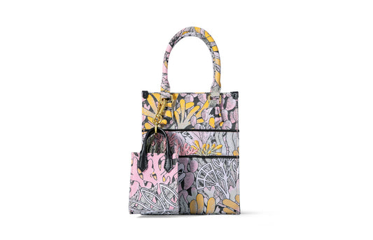 Jayde Fish Jacquard with Woven  Shoulder Bag