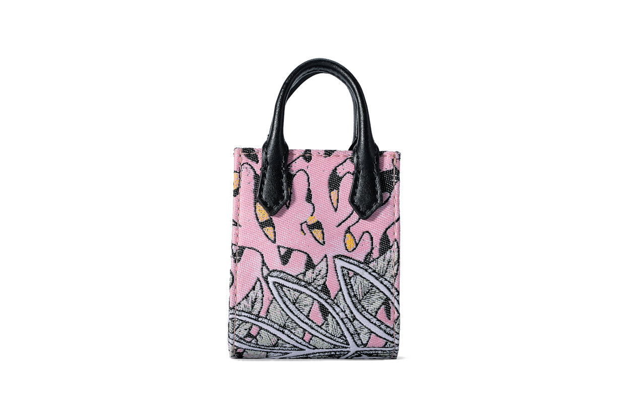 Jayde Fish Jacquard with Woven  Shoulder Bag
