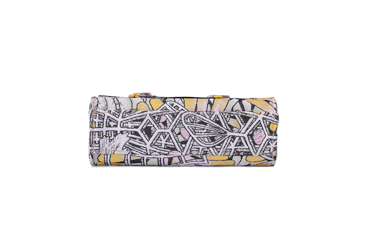 Jayde Fish Jacquard with Woven  Shoulder Bag