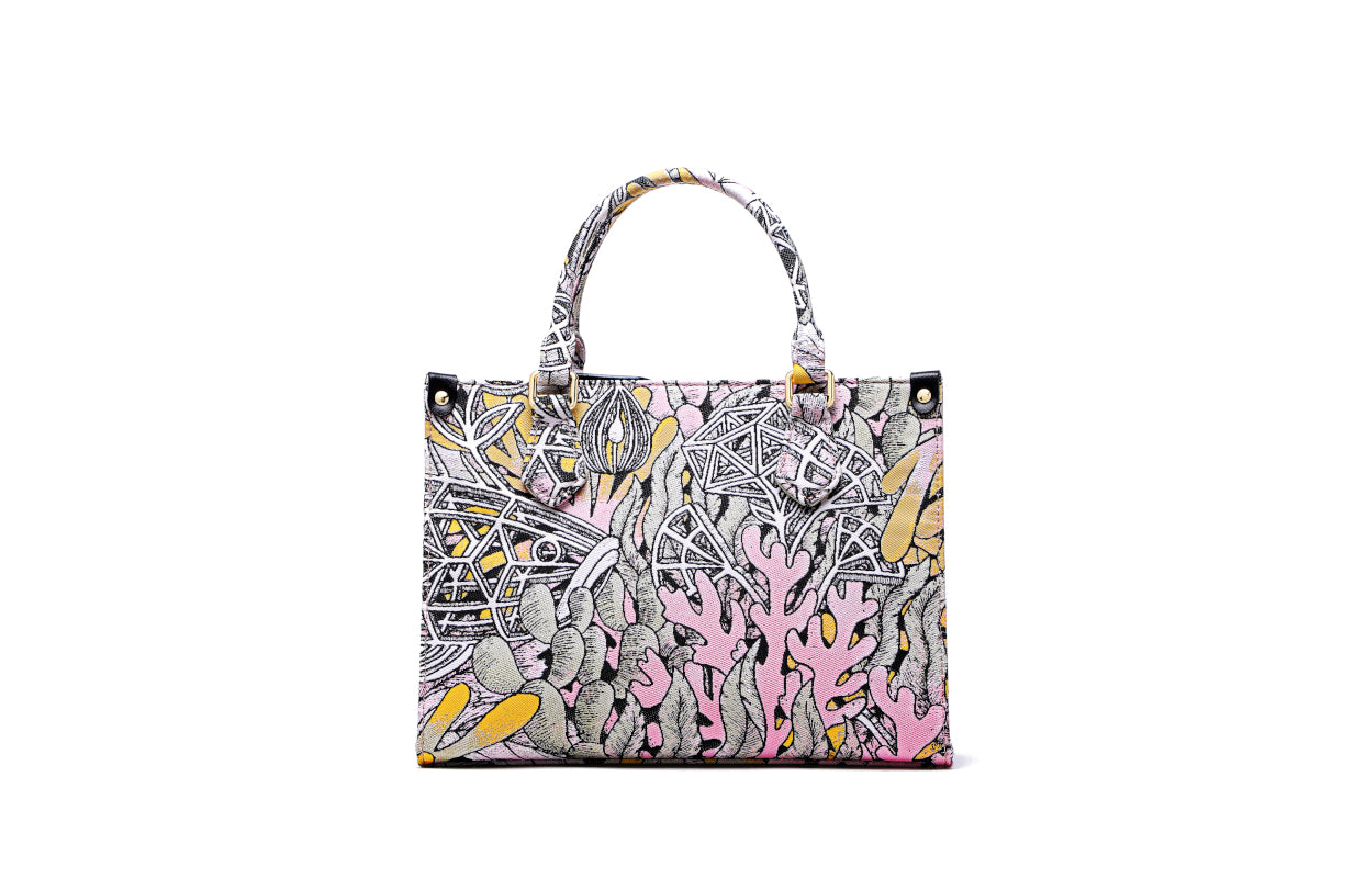 Jayde Fish Jacquard with Woven Tote Bag