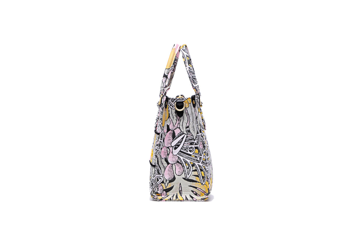 Jayde Fish Jacquard with Woven Tote Bag