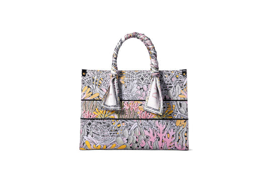 Jayde Fish Jacquard with Woven Tote Bag