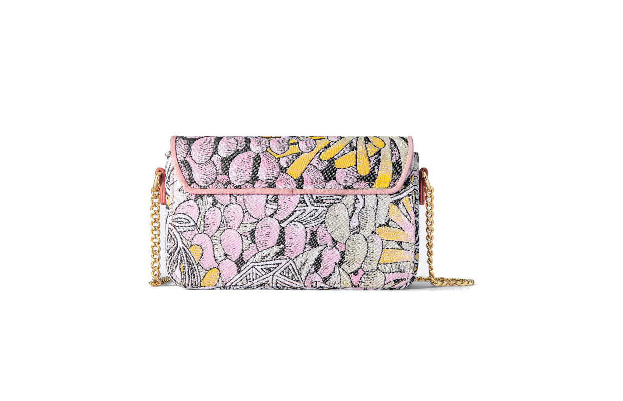 Jayde Fish Jacquard with Woven Shoulder Bag