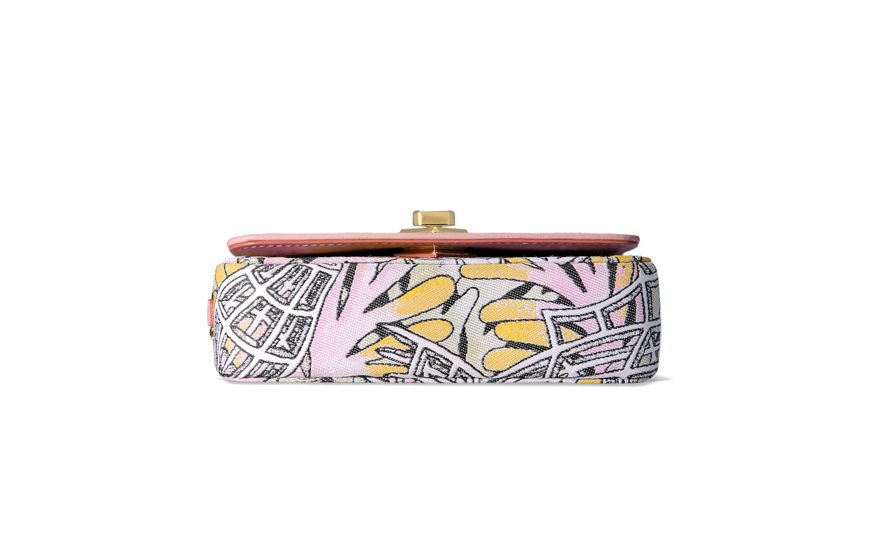 Jayde Fish Jacquard with Woven Shoulder Bag