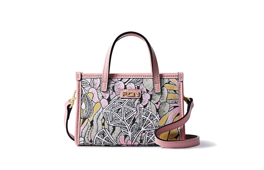Jayde Fish Jaquard with Woven Shoulder Bag