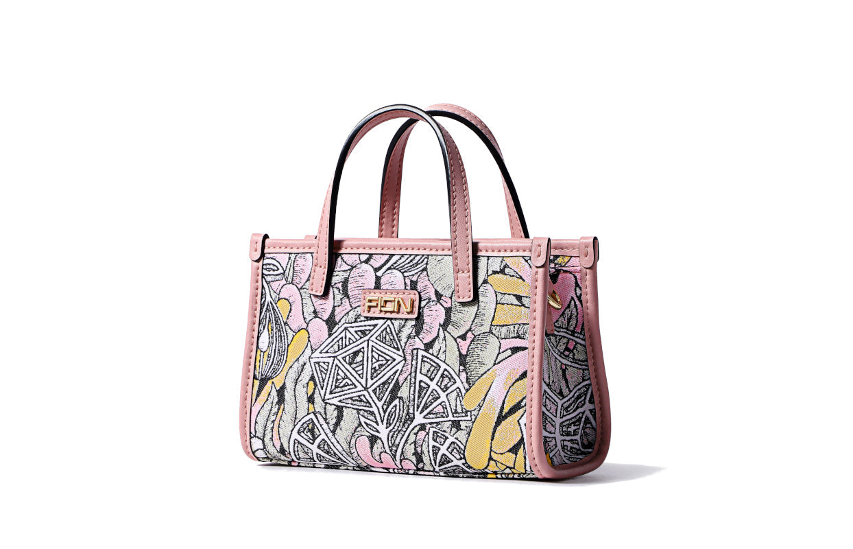 Jayde Fish Jaquard with Woven Shoulder Bag