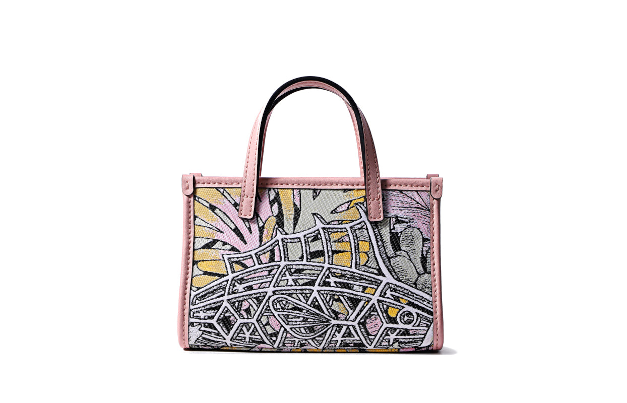 Jayde Fish Jaquard with Woven Shoulder Bag
