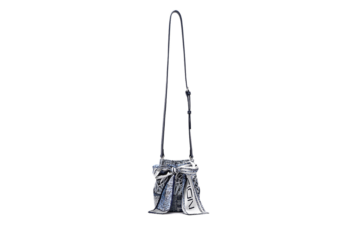 Jayde Fish Jacquard with Woven Shoulder Bag