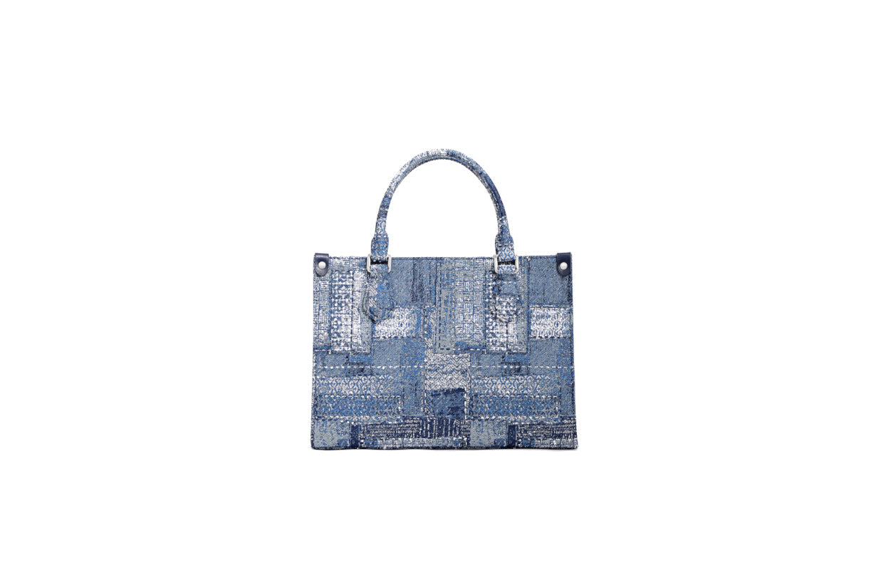 Jayde Fish Jacquard with Woven Tote Bag
