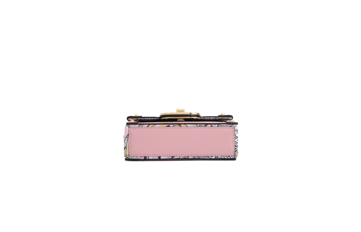 Jayde Fish Jacquard with Leather Shoulder Bag