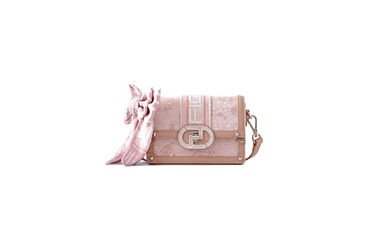 Heartbeat Jacquard with Cow Leather Crossbody & Shoulder Bag