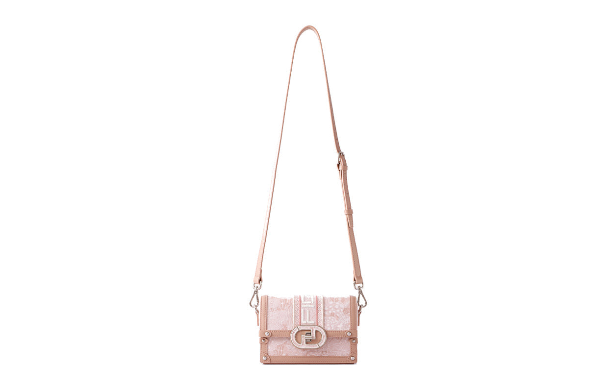 Heartbeat Jacquard with Cow Leather Crossbody & Shoulder Bag