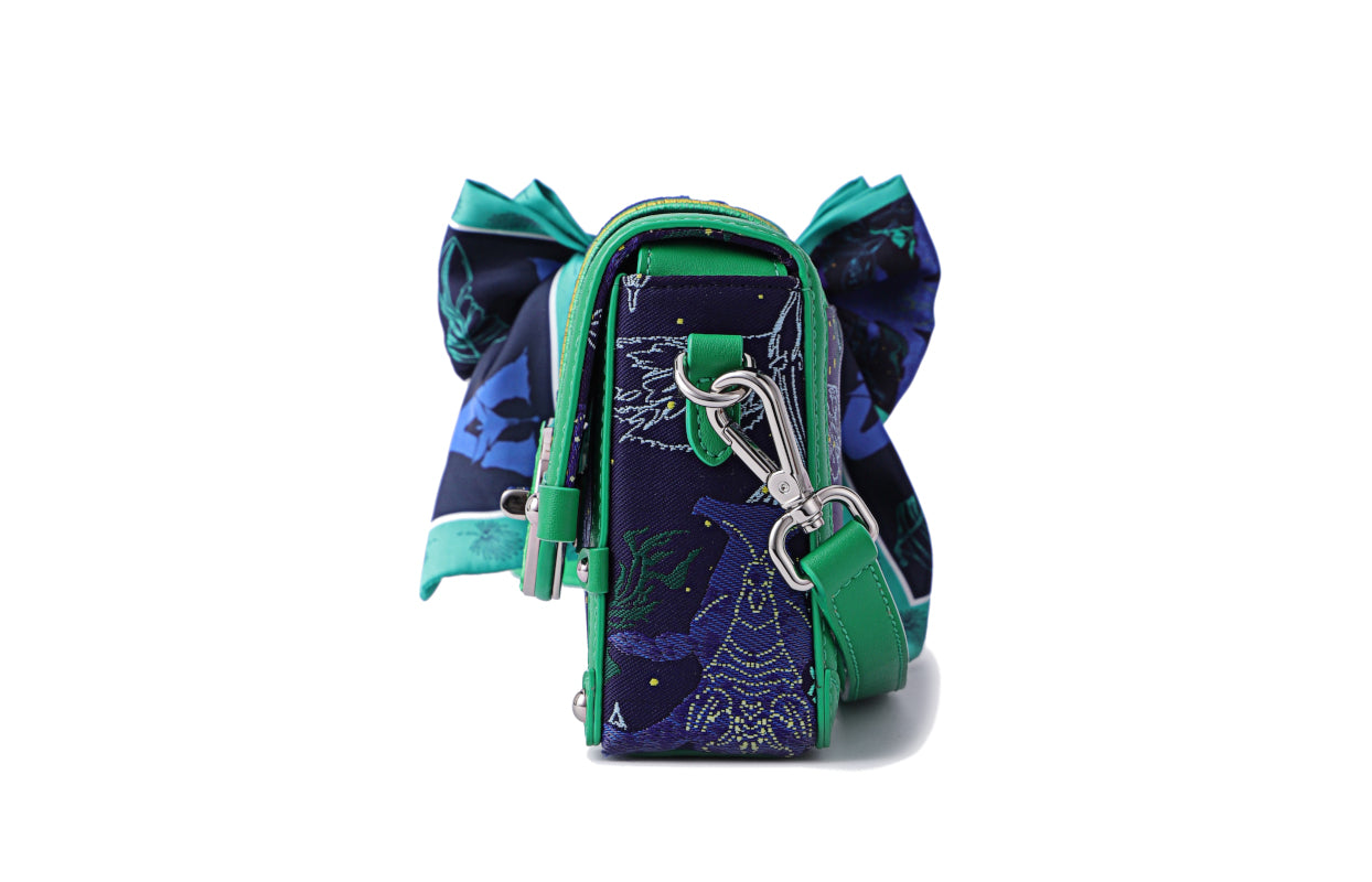 Avatar Jacquard with Cow Leather Crossbody & Shoulder Bag