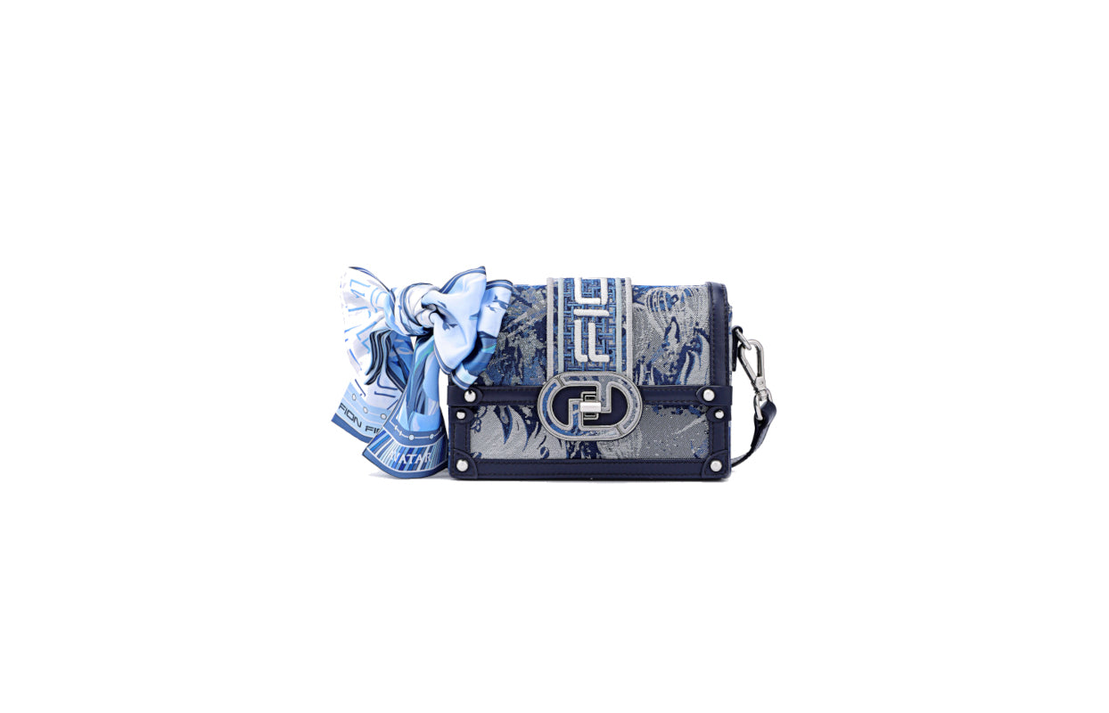 Avatar Jacquard with Cow Leather Crossbody & Shoulder Bag