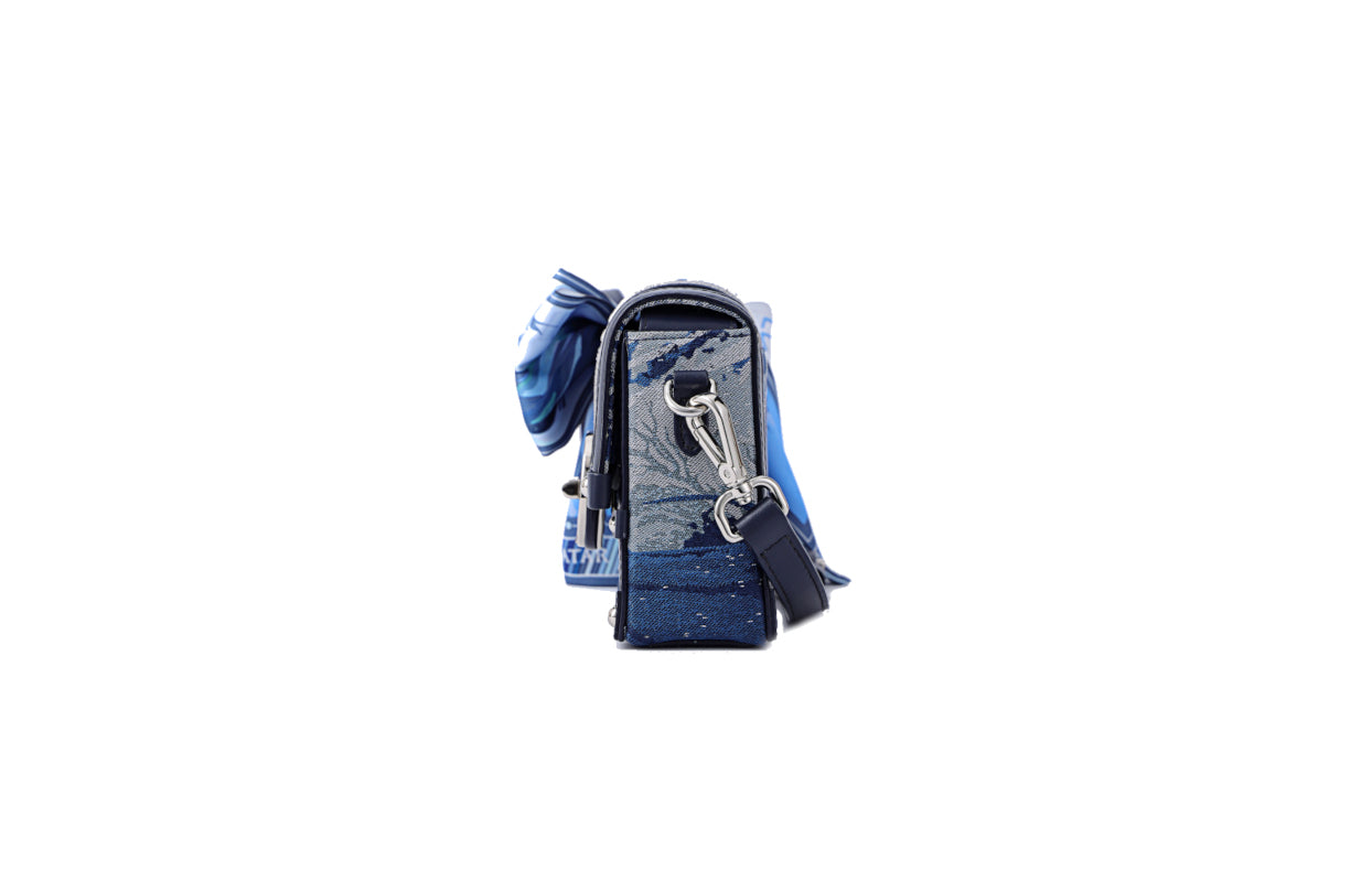 Avatar Jacquard with Cow Leather Crossbody & Shoulder Bag