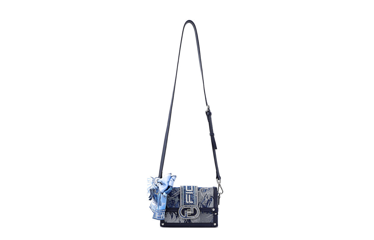 Avatar Jacquard with Cow Leather Crossbody & Shoulder Bag
