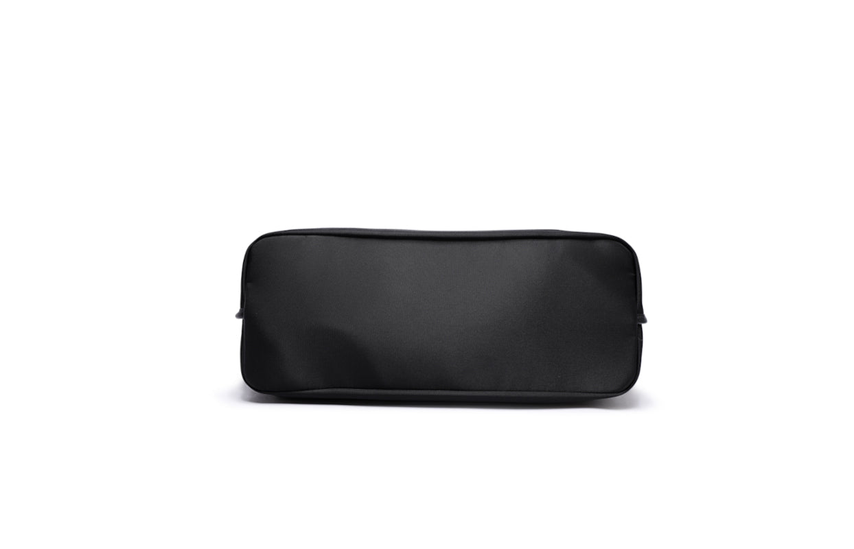 Nylon with Leather Tote Bag