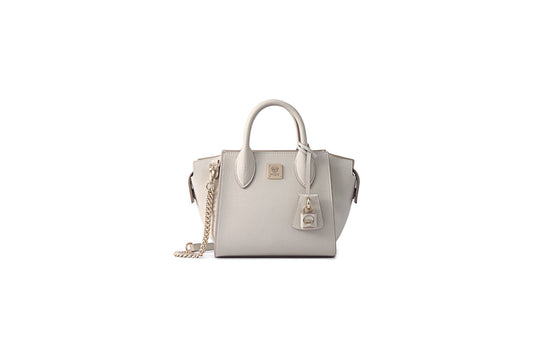 Monster Lock Leather Top Handle bag