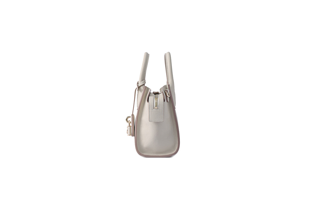 Monster Lock Leather Top Handle bag