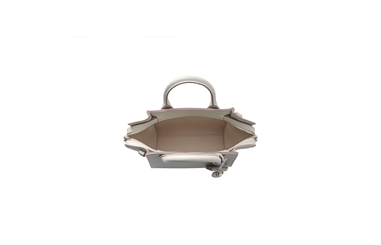 Monster Lock Leather Top Handle bag