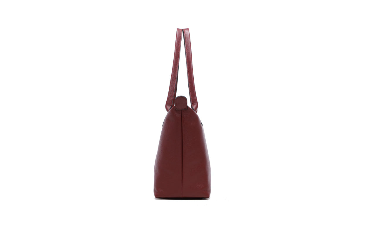 Rocky Leather Top Handle Bag