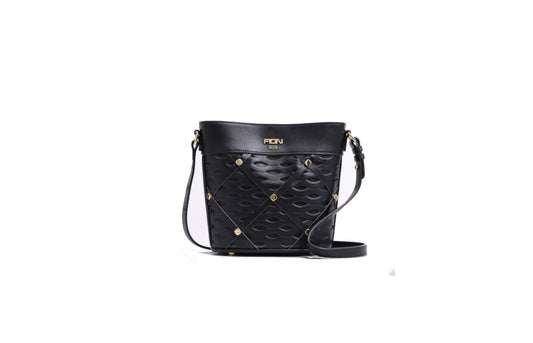 Hanada Leather Bucket Handbag