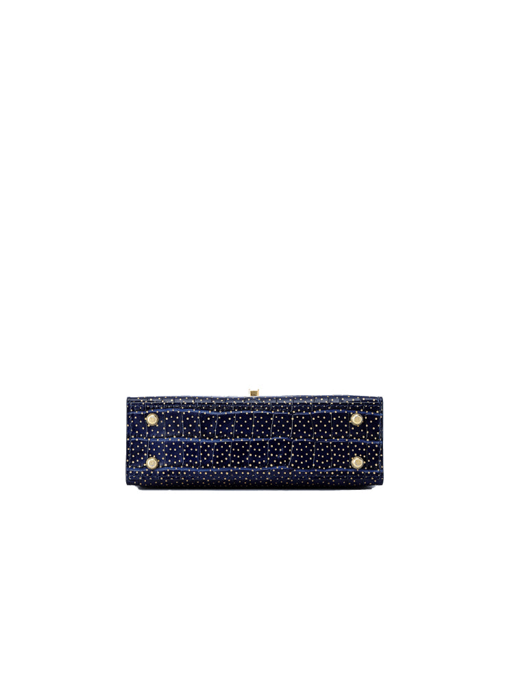 Stars Leather Top Handle Bag