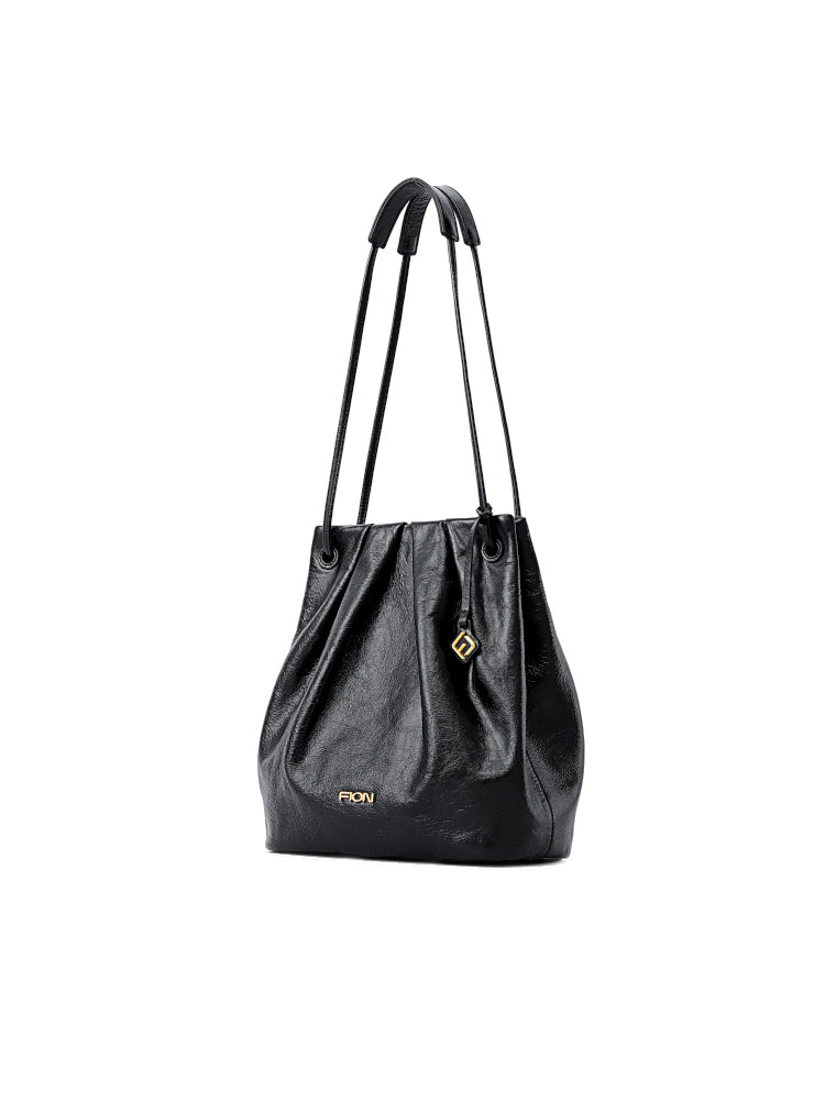 Conch Leather Shoulder Bag