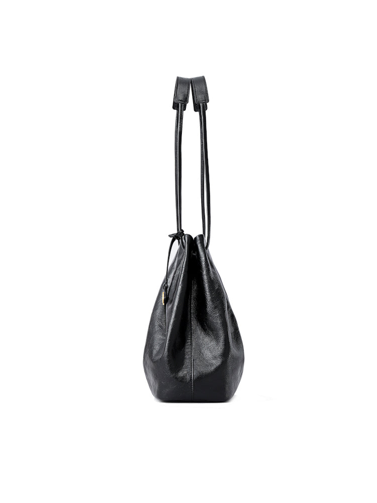 Conch Leather Shoulder Bag