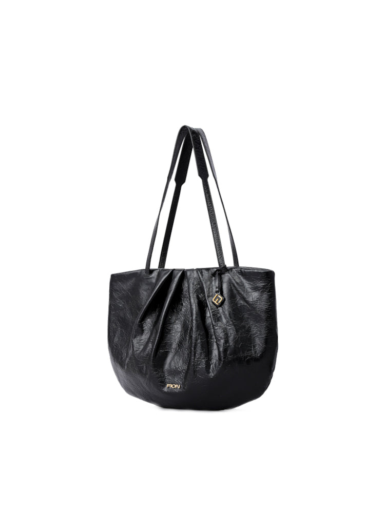 Conch Leather Shoulder Bag