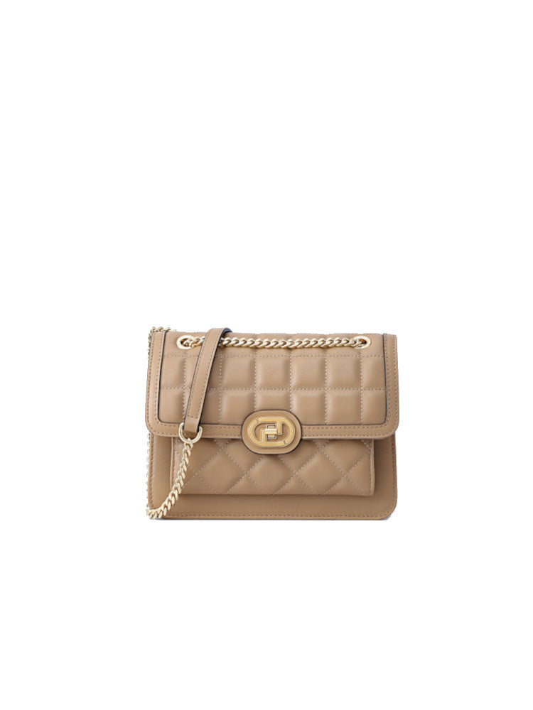 Flower Frame Leather Crossbody & Shoulder Bag