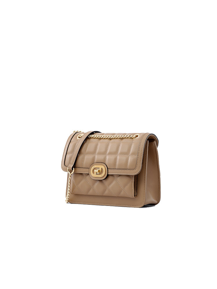 Flower Frame Leather Crossbody & Shoulder Bag