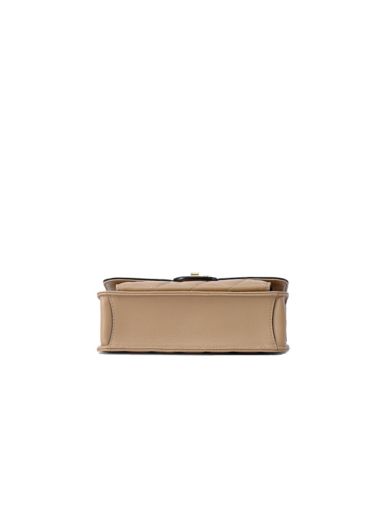 Flower Frame Leather Crossbody & Shoulder Bag