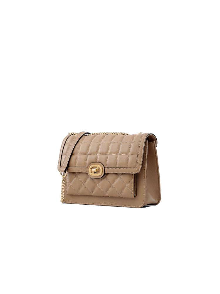 Flower Frame Leather Crossbody & Shoulder Bag