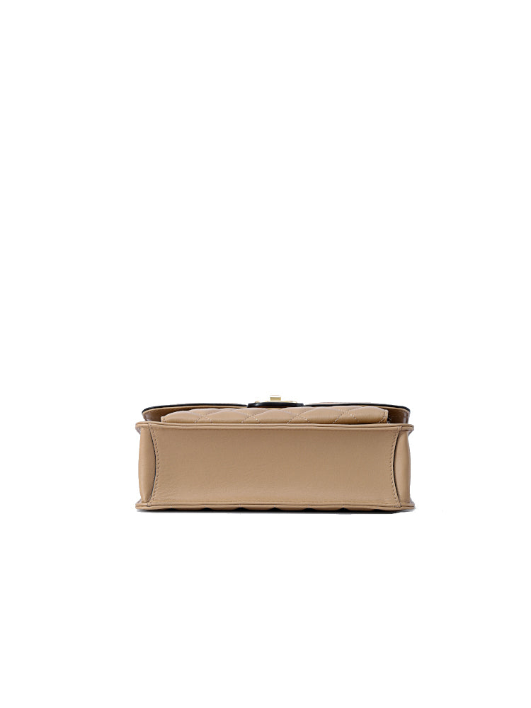 Flower Frame Leather Crossbody & Shoulder Bag