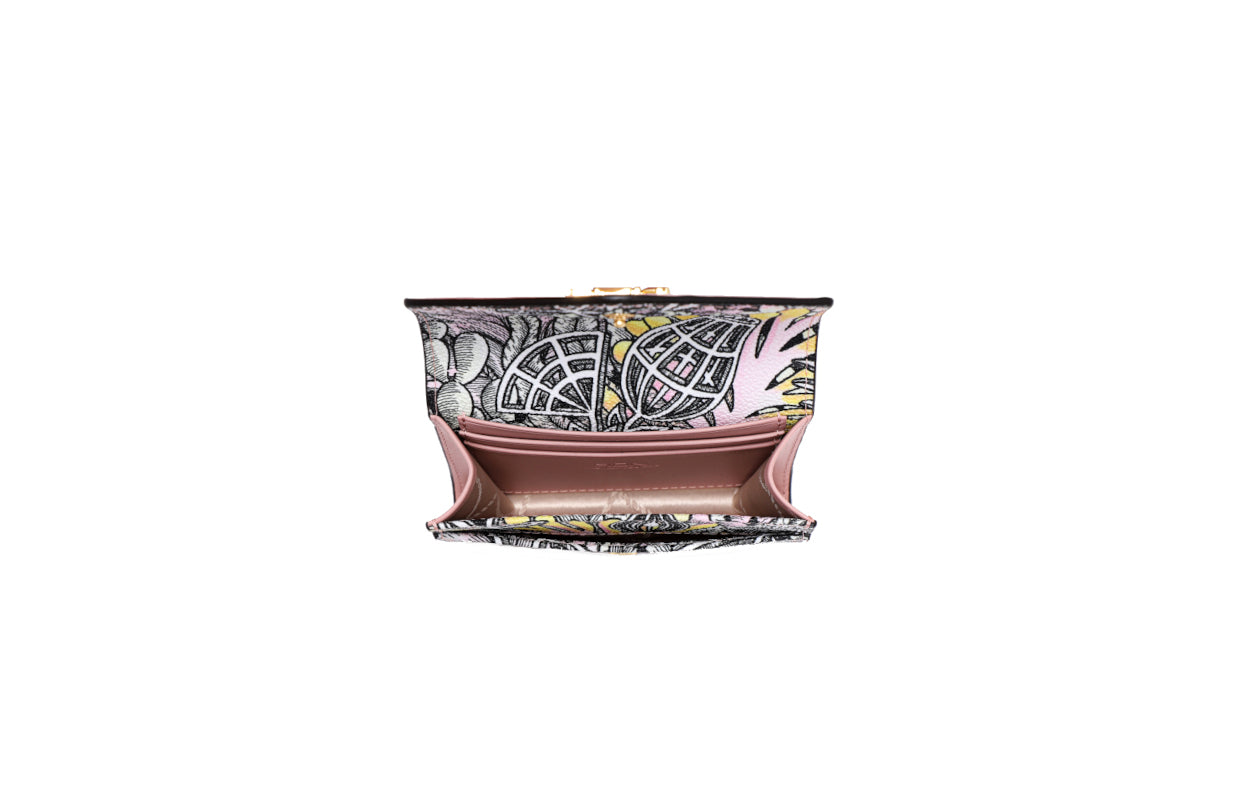 Jayde Fish PVC with Woven Short Wallet