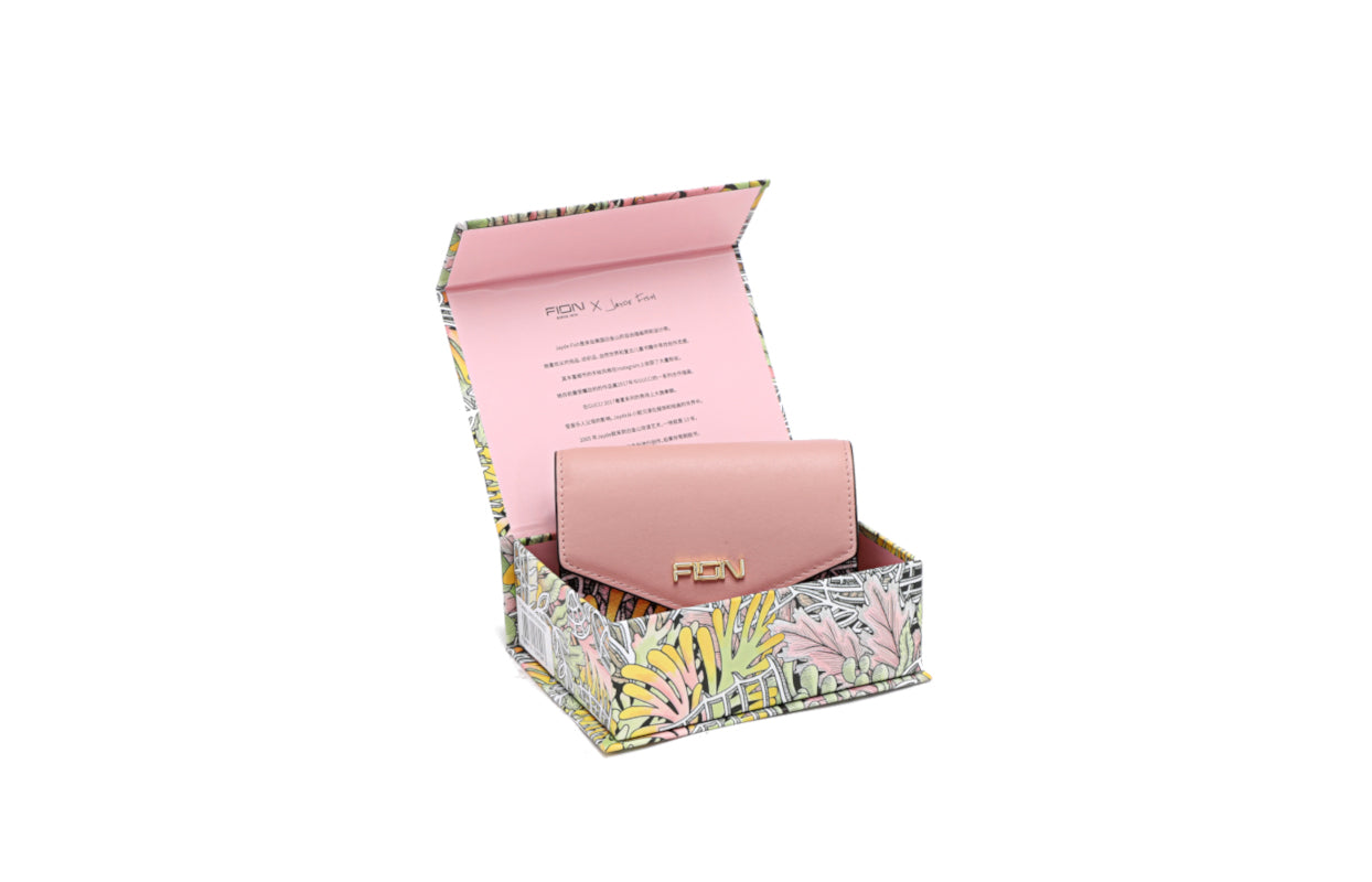Jayde Fish PVC with Woven Short Wallet