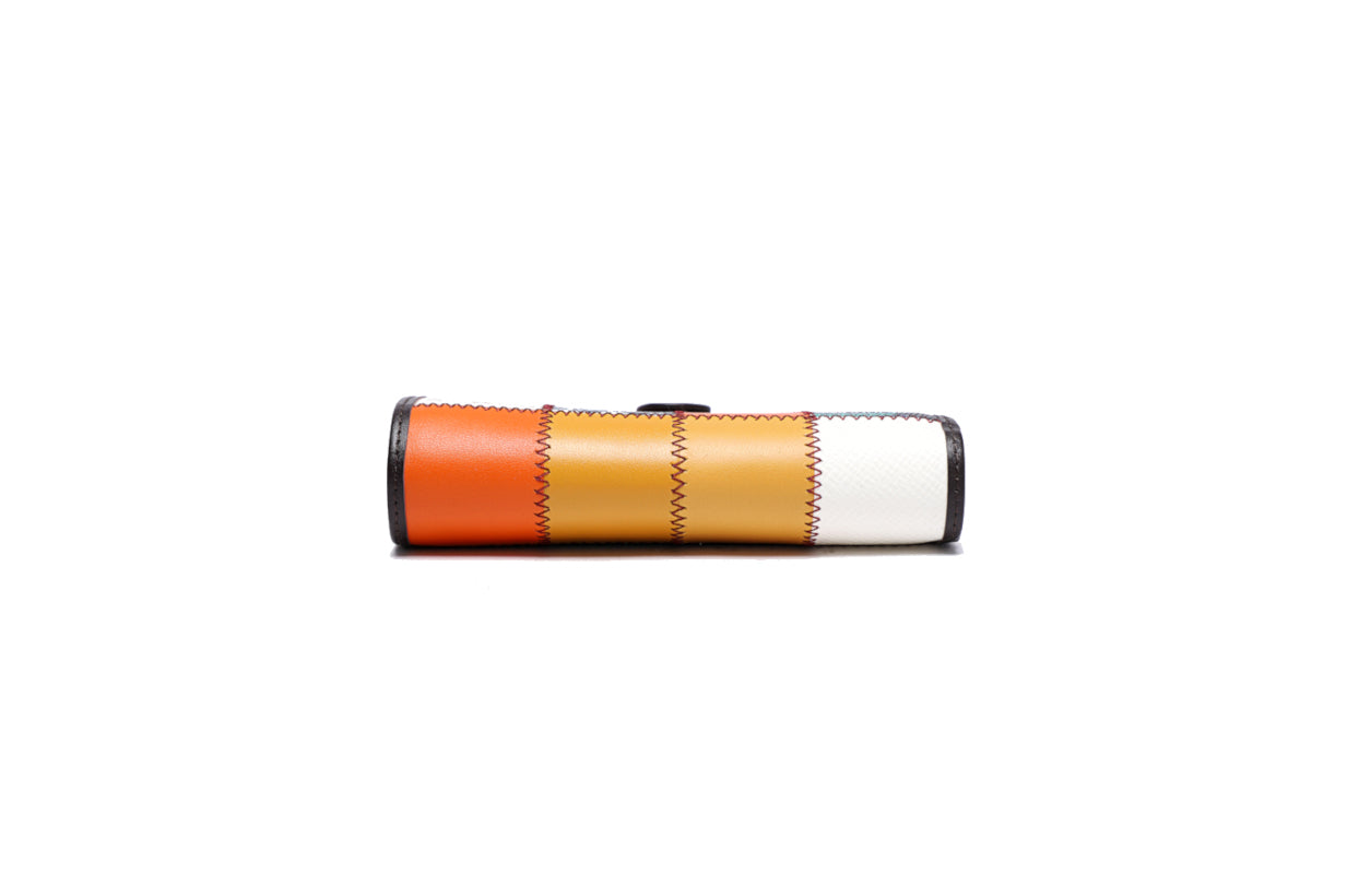 Patchwork Leather Short Wallet