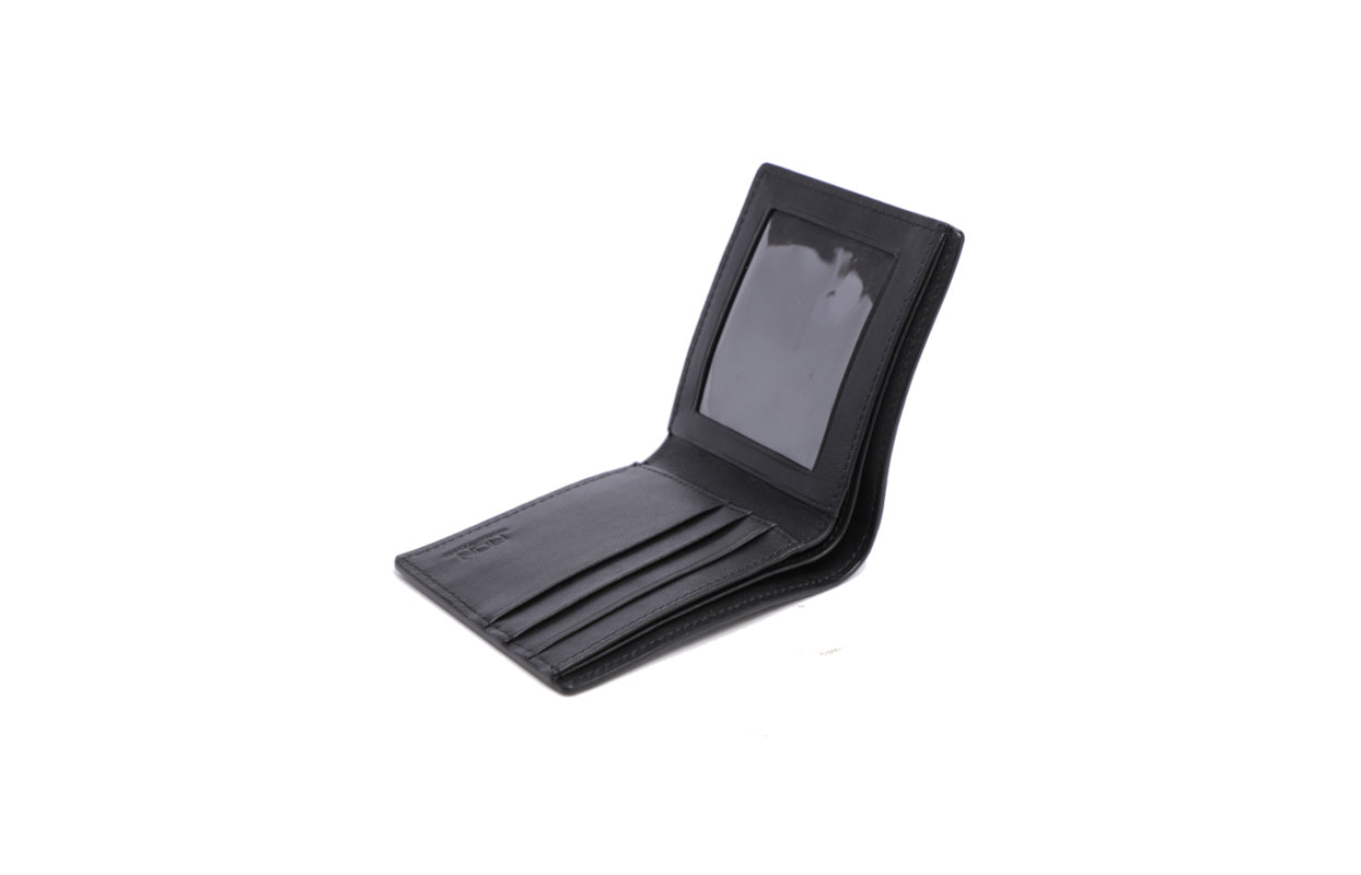 Dark Light Leather Short Wallet